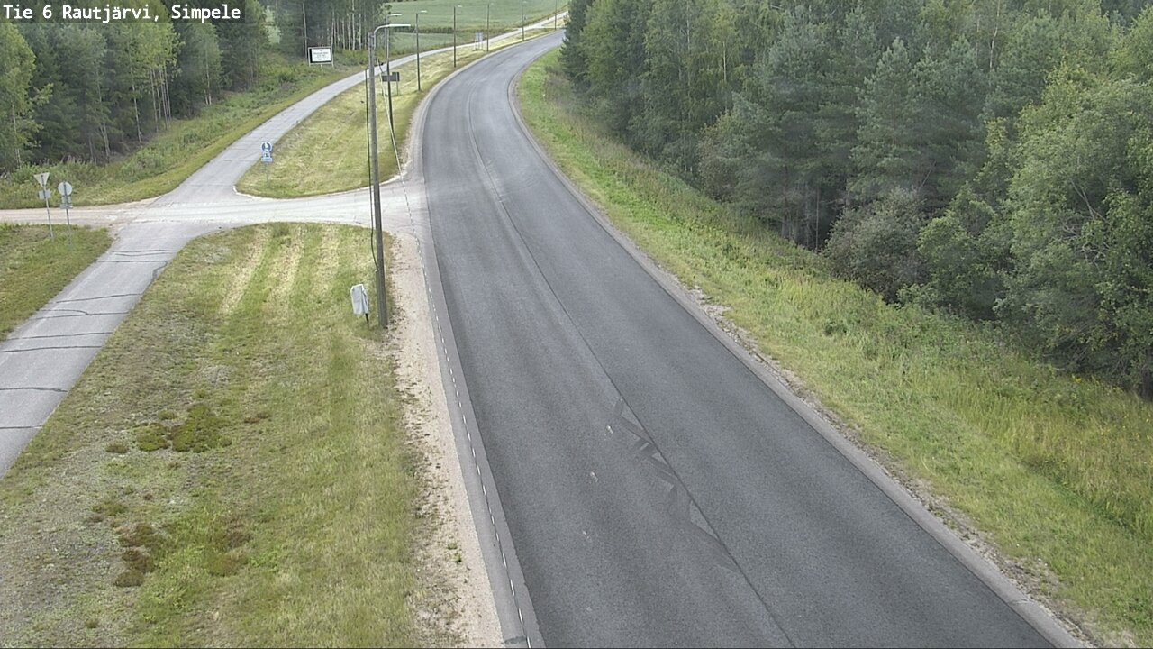 Weather Camera Image Road 6 Rautjärvi, Simpele, Rautjärvi, Etelä-Karjala