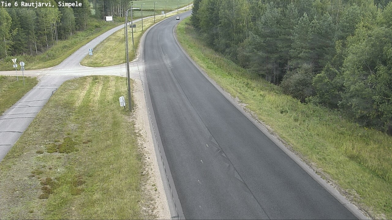 Weather Camera Image Road 6 Rautjärvi, Simpele, Rautjärvi, Etelä-Karjala
