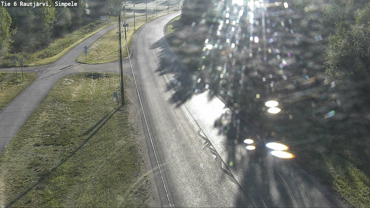 Weather Camera Image Väg 6 Rautjärvi, Simpele, Rautjärvi, Etelä-Karjala