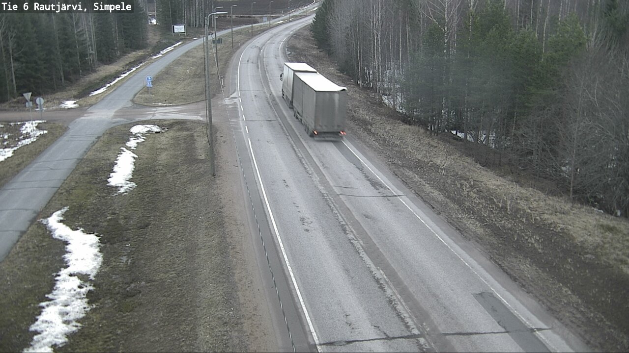 Kelikamerat Kuva Tie 6 Rautjärvi, Simpele, Rautjärvi, Etelä-Karjala