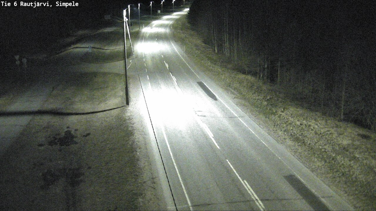 Weather Camera Image Road 6 Rautjärvi, Simpele, Rautjärvi, Etelä-Karjala