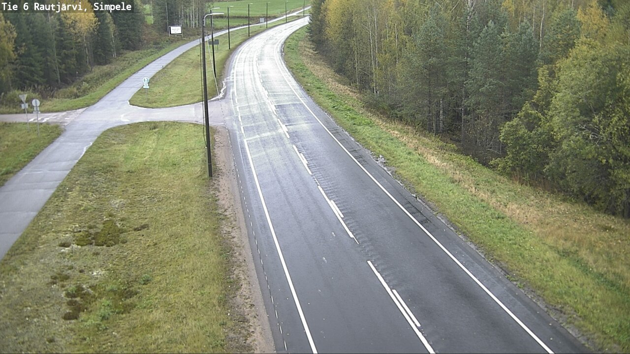 Weather Camera Image Road 6 Rautjärvi, Simpele, Rautjärvi, Etelä-Karjala