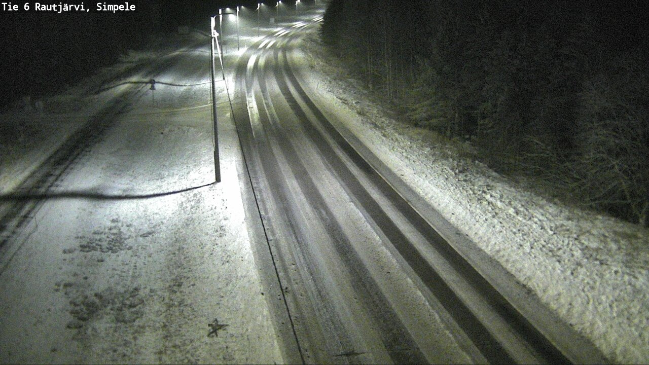 Weather Camera Image Road 6 Rautjärvi, Simpele, Rautjärvi, Etelä-Karjala