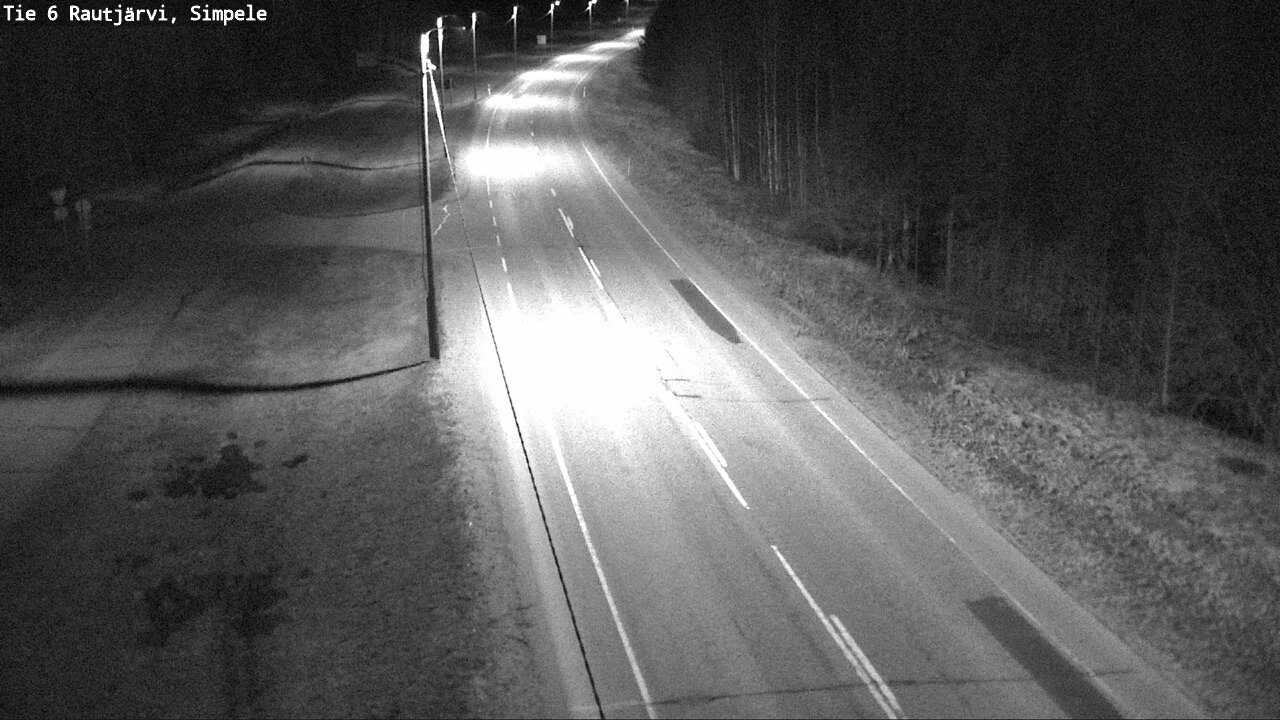Weather Camera Image Road 6 Rautjärvi, Simpele, Rautjärvi, Etelä-Karjala