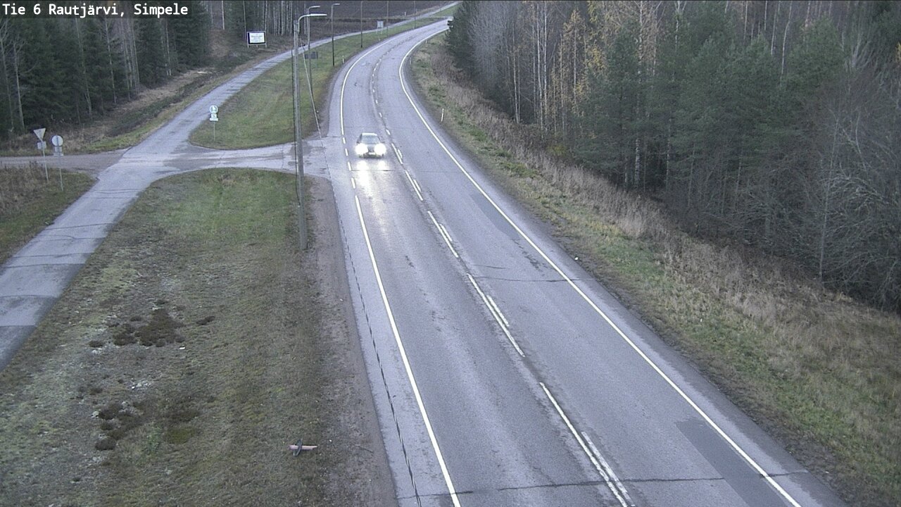Kelikamerat Kuva Tie 6 Rautjärvi, Simpele, Rautjärvi, Etelä-Karjala