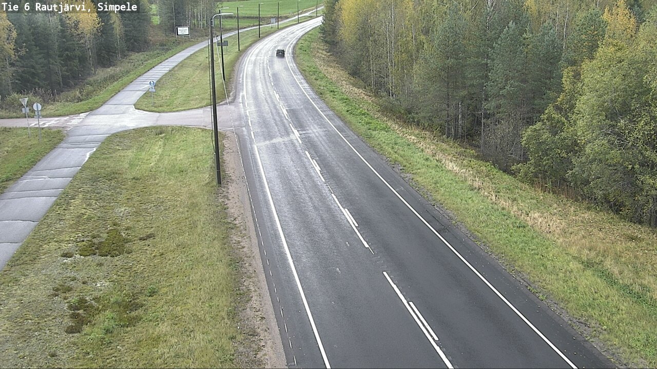 Weather Camera Image Road 6 Rautjärvi, Simpele, Rautjärvi, Etelä-Karjala