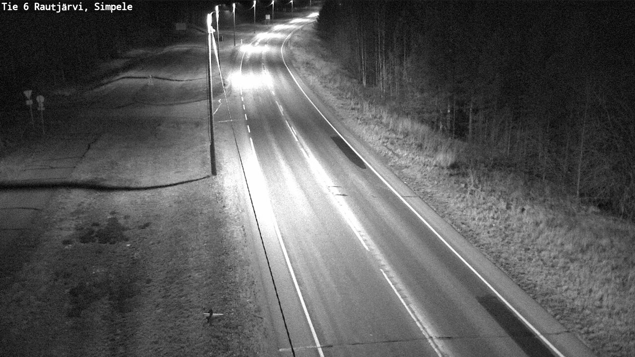 Weather Camera Image Road 6 Rautjärvi, Simpele, Rautjärvi, Etelä-Karjala