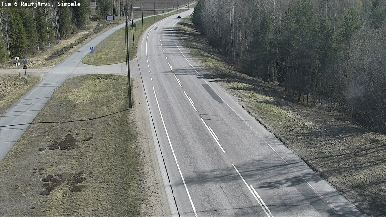 Weather Camera Image Road 6 Rautjärvi, Simpele, Rautjärvi, Etelä-Karjala