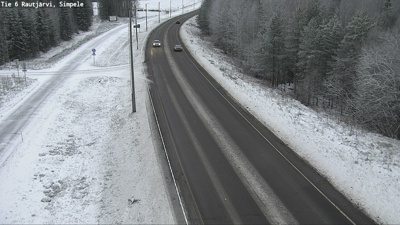 Weather Camera Image Road 6 Rautjärvi, Simpele, Rautjärvi, Etelä-Karjala
