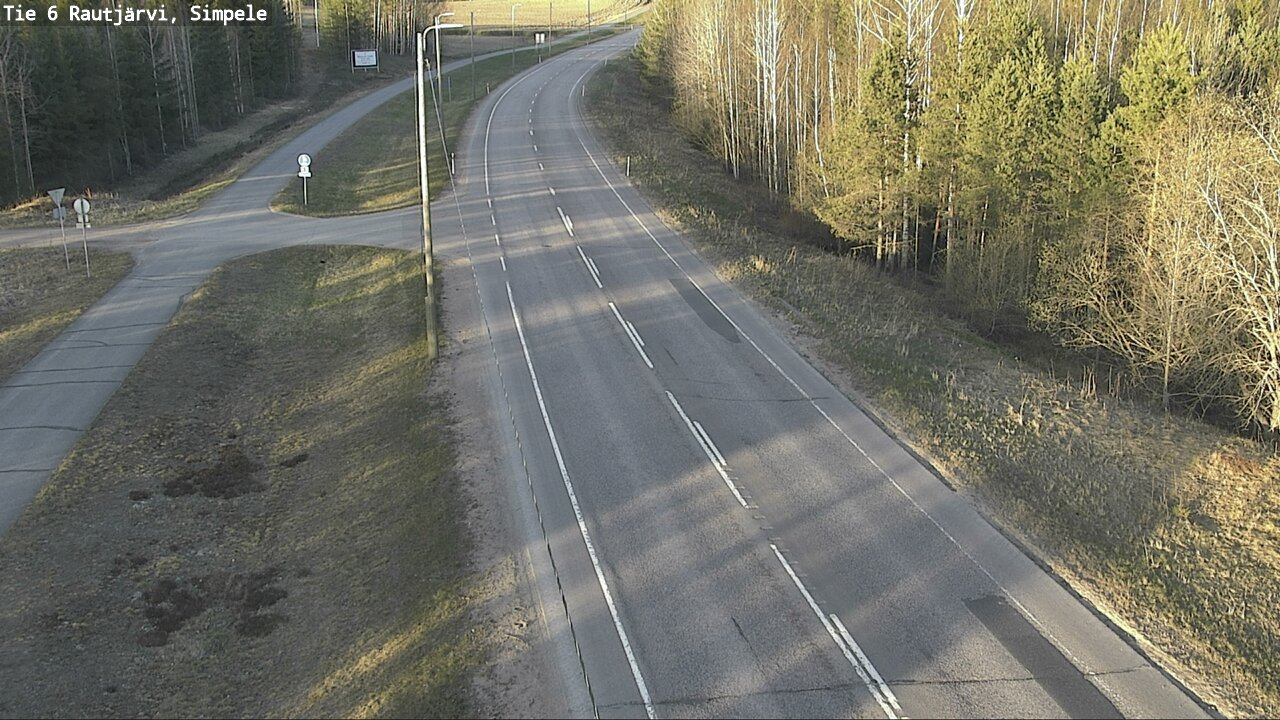 Weather Camera Image Road 6 Rautjärvi, Simpele, Rautjärvi, Etelä-Karjala
