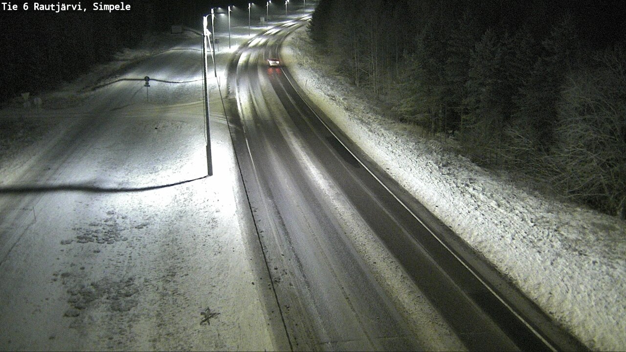 Weather Camera Image Road 6 Rautjärvi, Simpele, Rautjärvi, Etelä-Karjala