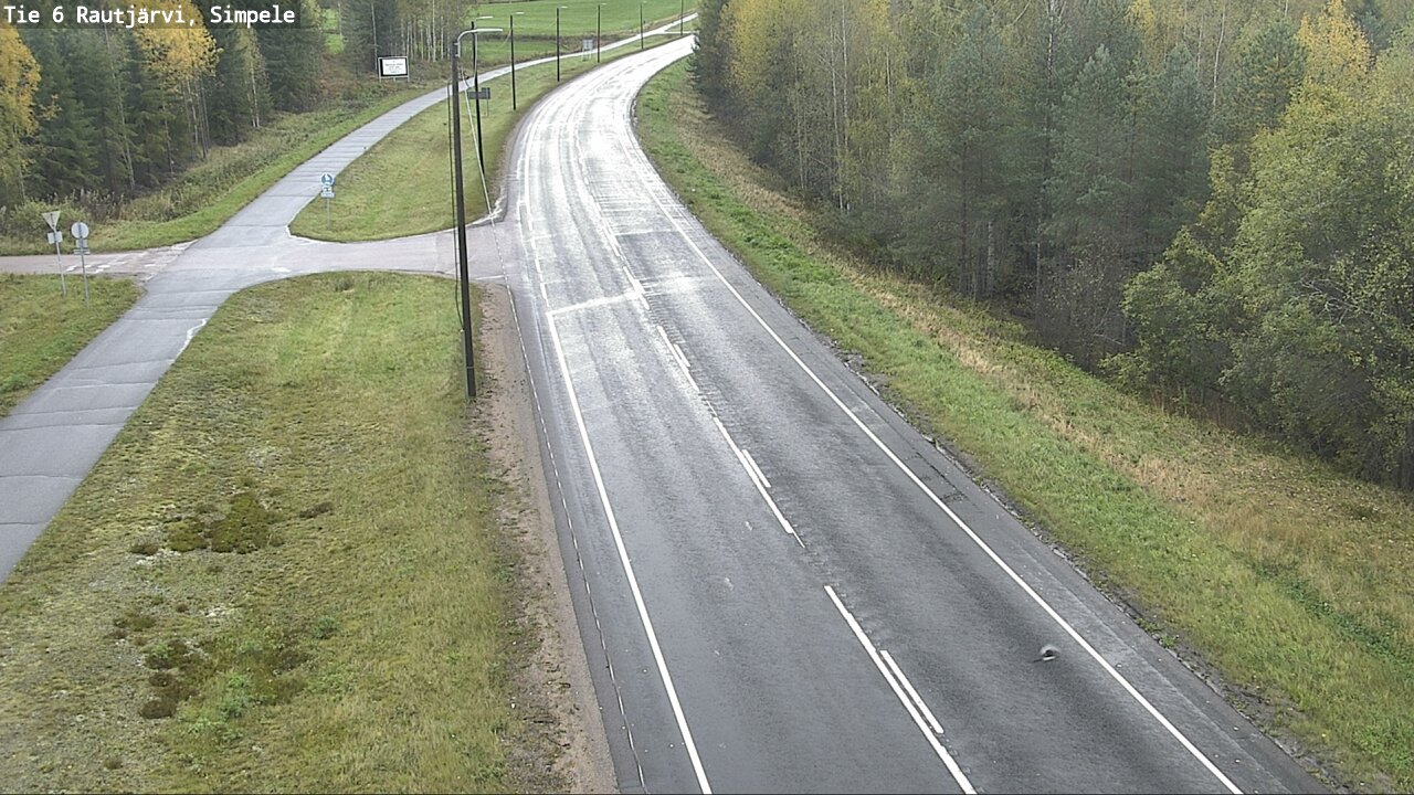 Weather Camera Image Väg 6 Rautjärvi, Simpele, Rautjärvi, Etelä-Karjala