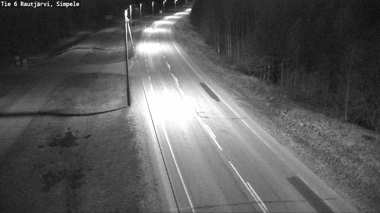 Weather Camera Image Road 6 Rautjärvi, Simpele, Rautjärvi, Etelä-Karjala