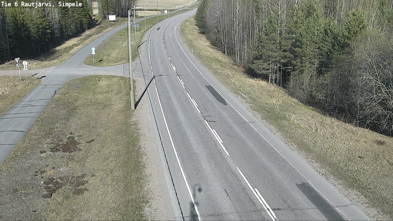 Weather Camera Image Road 6 Rautjärvi, Simpele, Rautjärvi, Etelä-Karjala