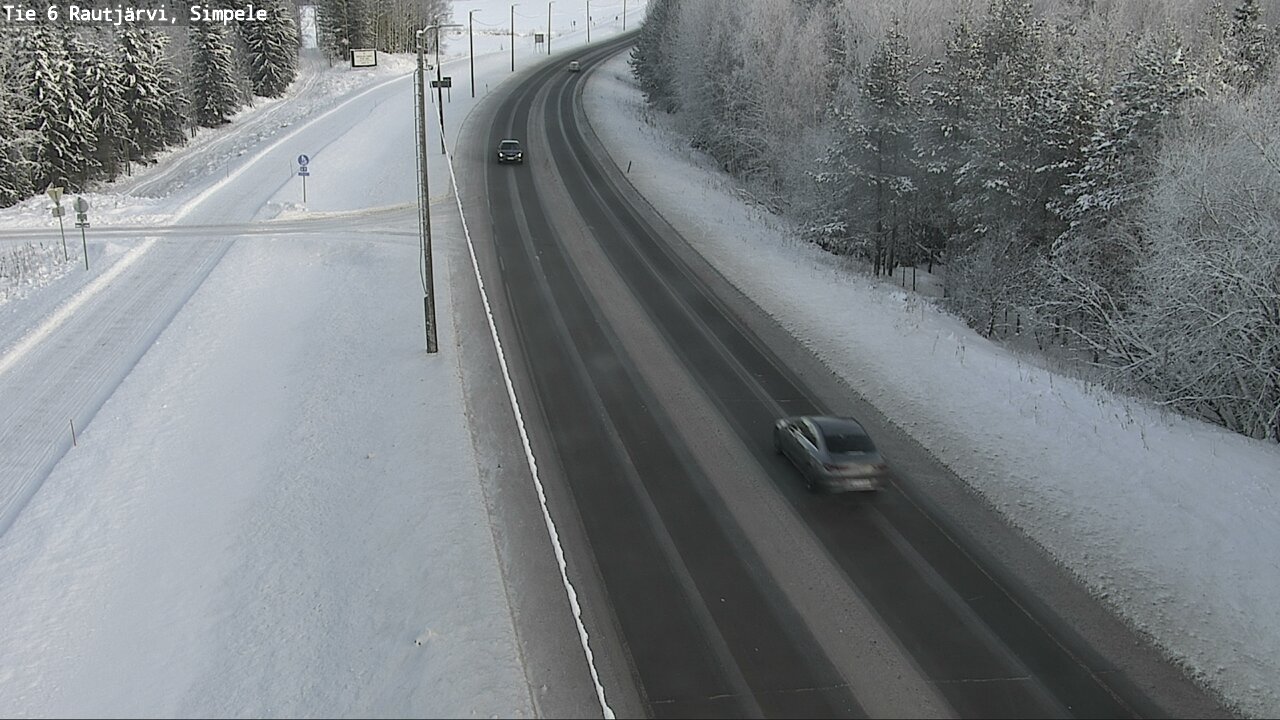Weather Camera Image Road 6 Rautjärvi, Simpele, Rautjärvi, Etelä-Karjala