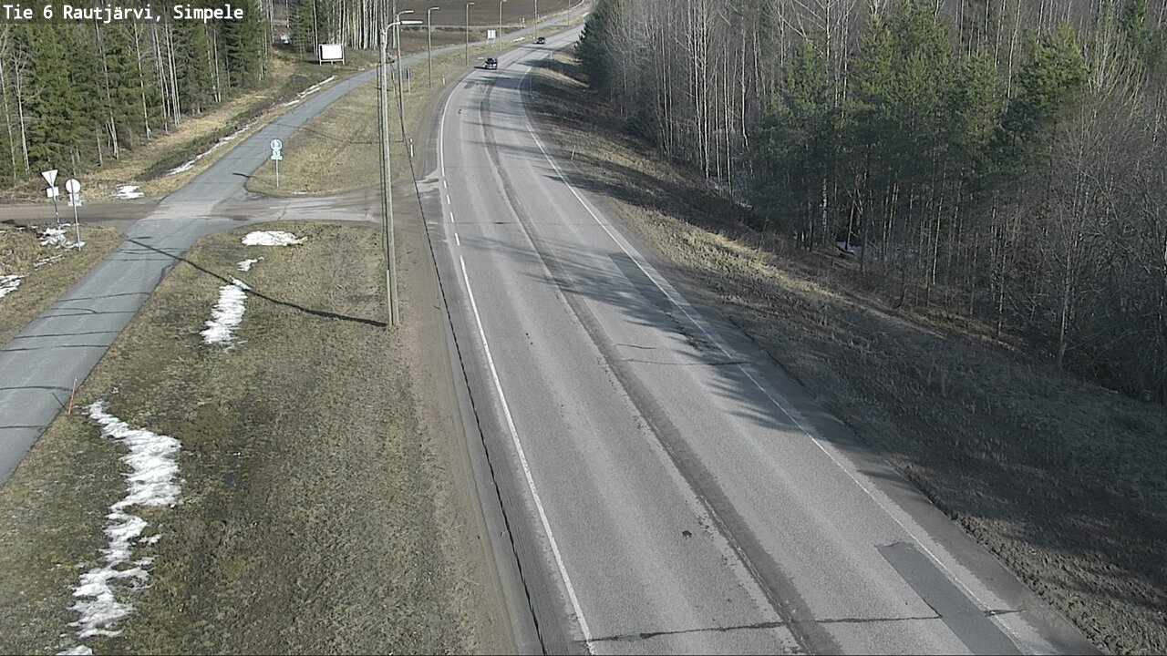 Weather Camera Image Road 6 Rautjärvi, Simpele, Rautjärvi, Etelä-Karjala