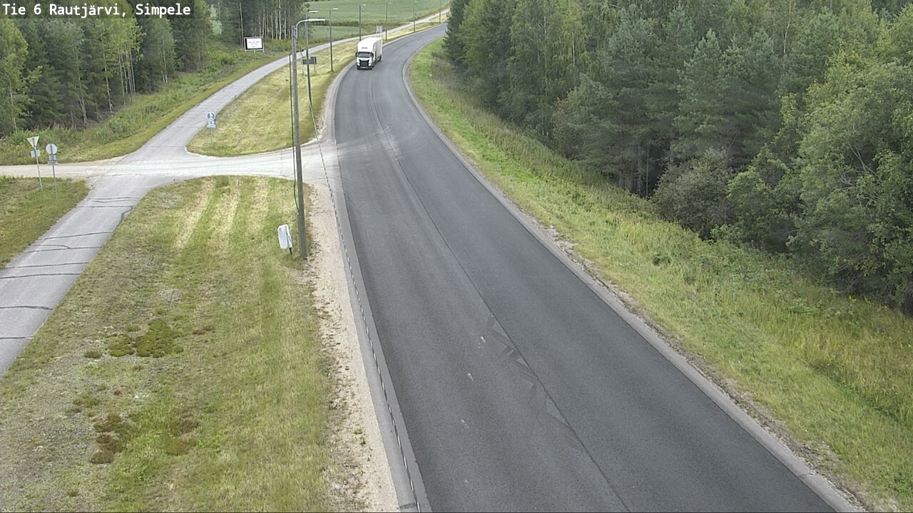 Weather Camera Image Road 6 Rautjärvi, Simpele, Rautjärvi, Etelä-Karjala