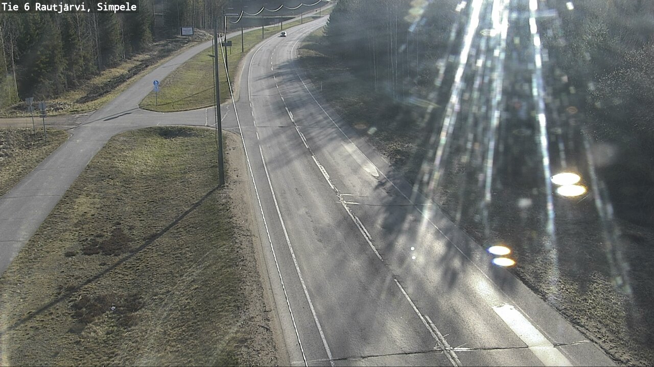 Weather Camera Image Road 6 Rautjärvi, Simpele, Rautjärvi, Etelä-Karjala