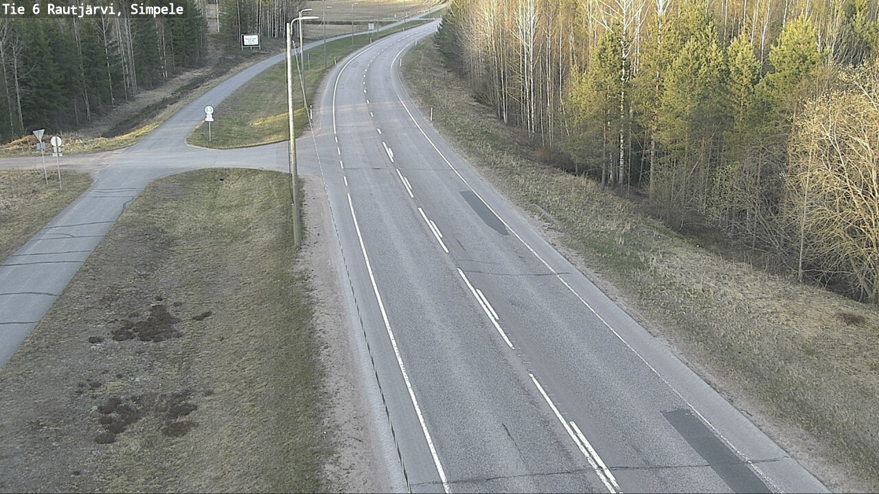 Weather Camera Image Road 6 Rautjärvi, Simpele, Rautjärvi, Etelä-Karjala
