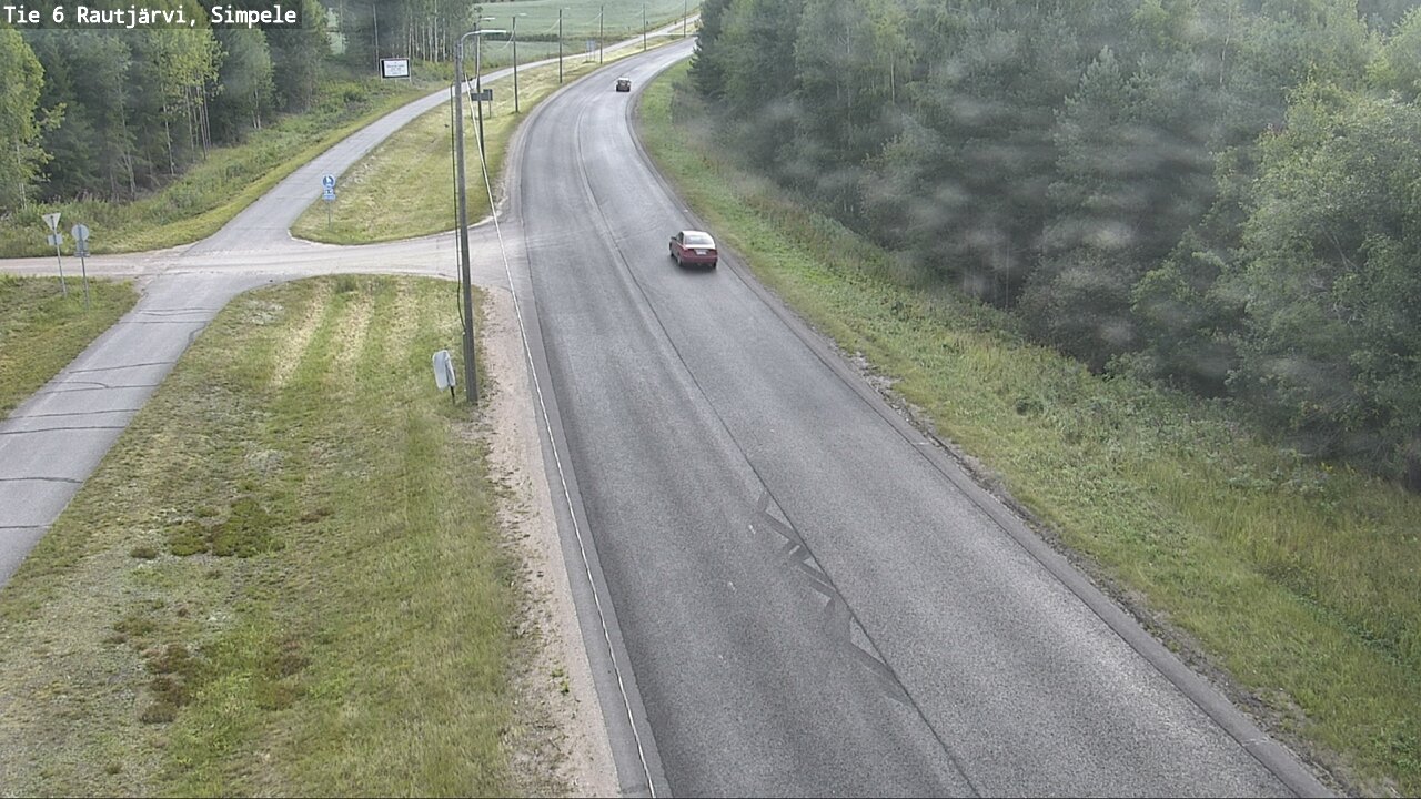 Weather Camera Image Road 6 Rautjärvi, Simpele, Rautjärvi, Etelä-Karjala