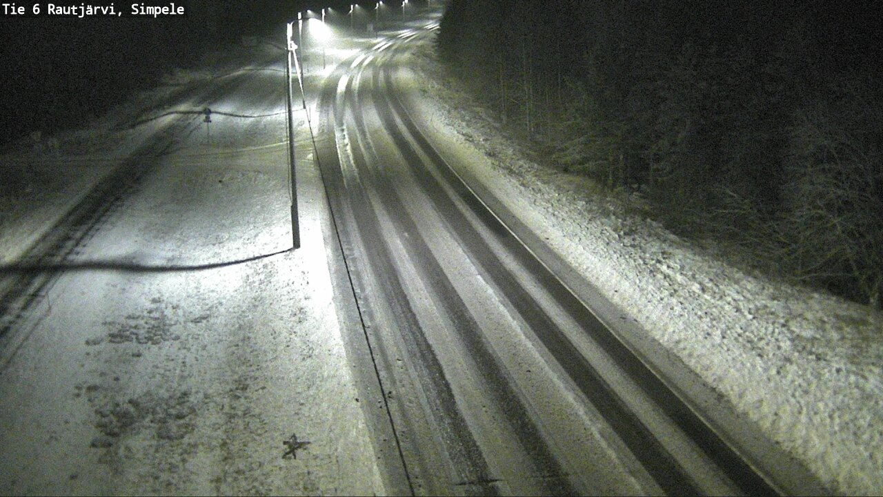 Weather Camera Image Väg 6 Rautjärvi, Simpele, Rautjärvi, Etelä-Karjala