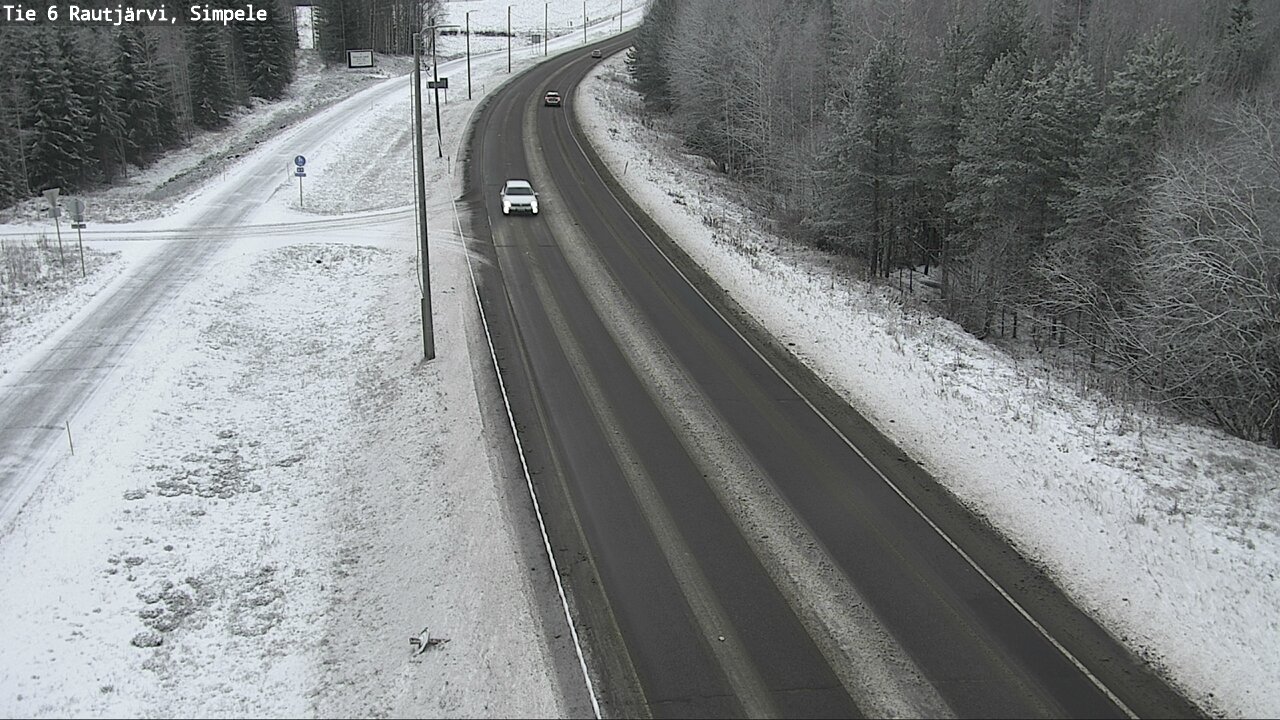 Weather Camera Image Road 6 Rautjärvi, Simpele, Rautjärvi, Etelä-Karjala