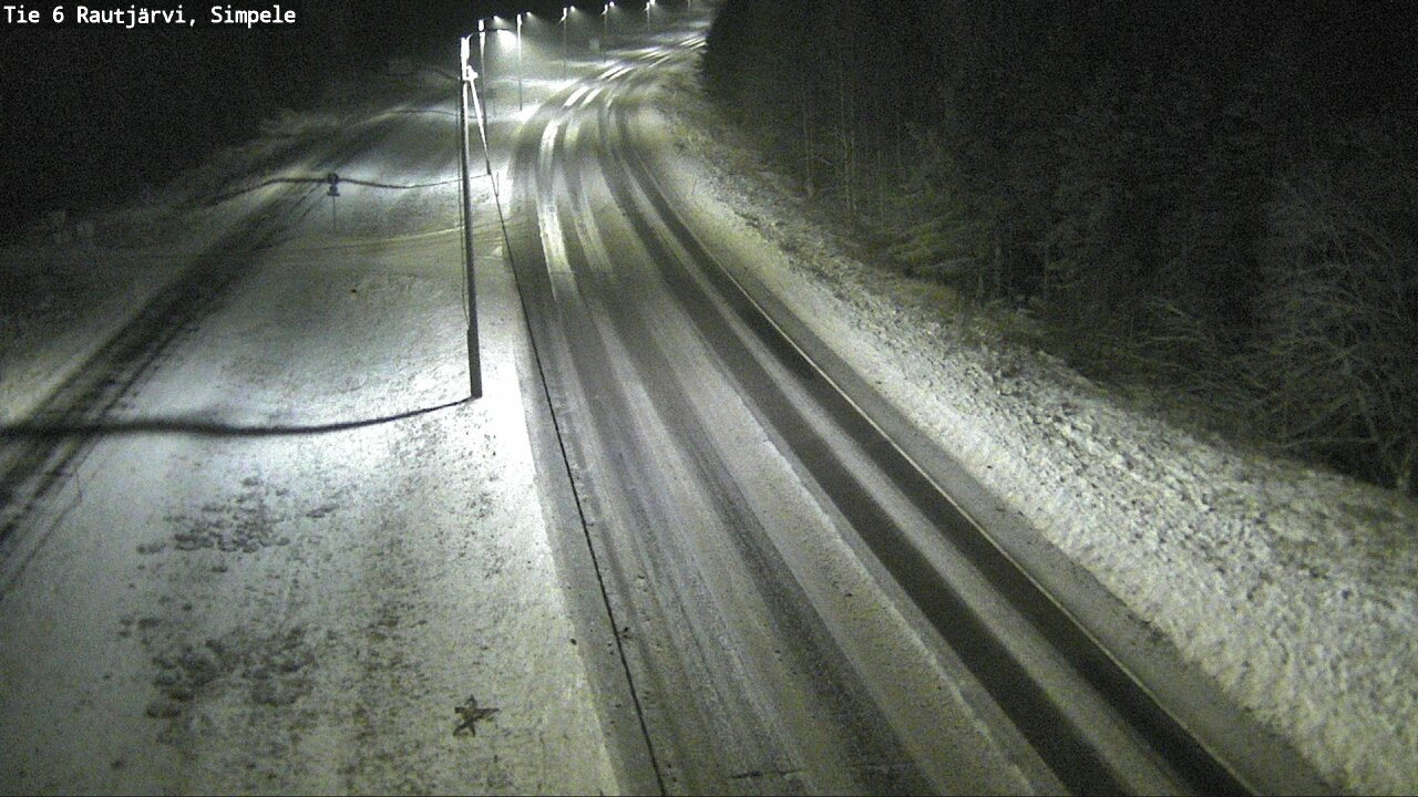 Weather Camera Image Road 6 Rautjärvi, Simpele, Rautjärvi, Etelä-Karjala