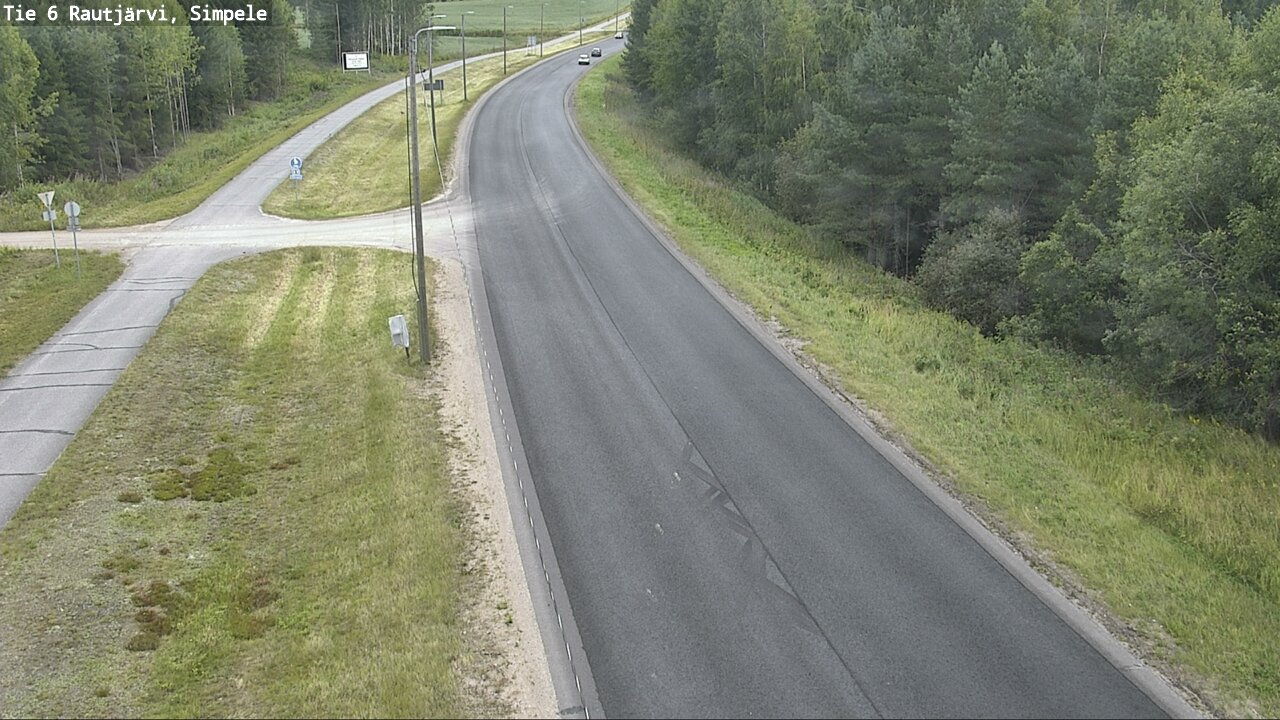 Weather Camera Image Road 6 Rautjärvi, Simpele, Rautjärvi, Etelä-Karjala