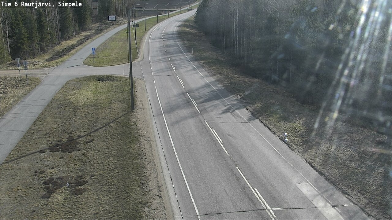 Weather Camera Image Road 6 Rautjärvi, Simpele, Rautjärvi, Etelä-Karjala