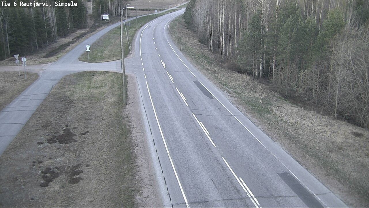 Weather Camera Image Road 6 Rautjärvi, Simpele, Rautjärvi, Etelä-Karjala