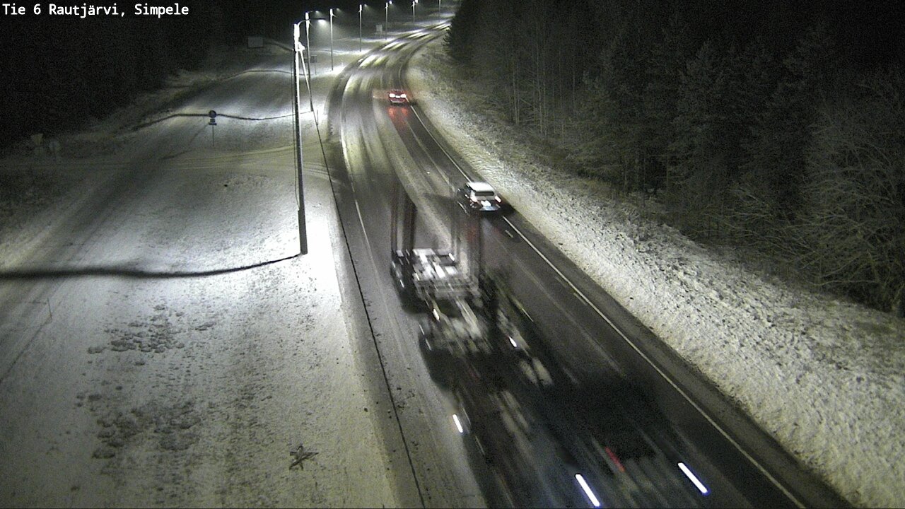 Weather Camera Image Road 6 Rautjärvi, Simpele, Rautjärvi, Etelä-Karjala