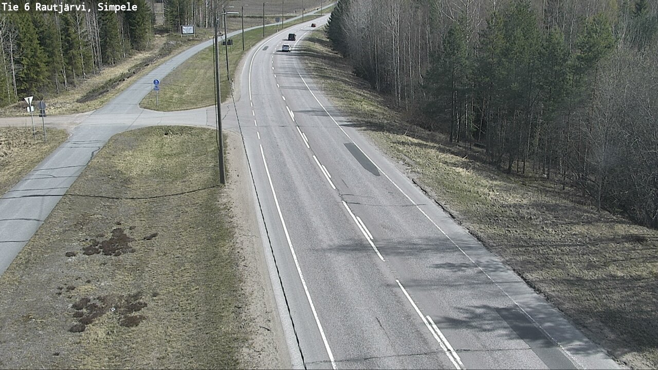 Weather Camera Image Road 6 Rautjärvi, Simpele, Rautjärvi, Etelä-Karjala