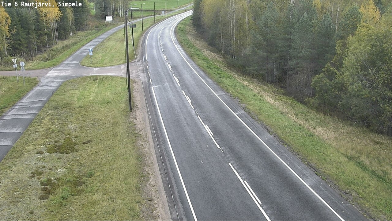 Weather Camera Image Road 6 Rautjärvi, Simpele, Rautjärvi, Etelä-Karjala