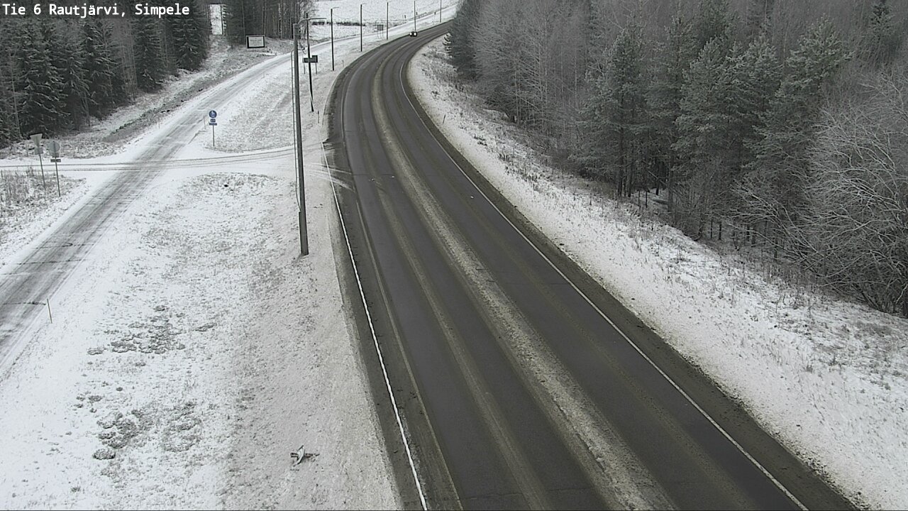 Weather Camera Image Road 6 Rautjärvi, Simpele, Rautjärvi, Etelä-Karjala