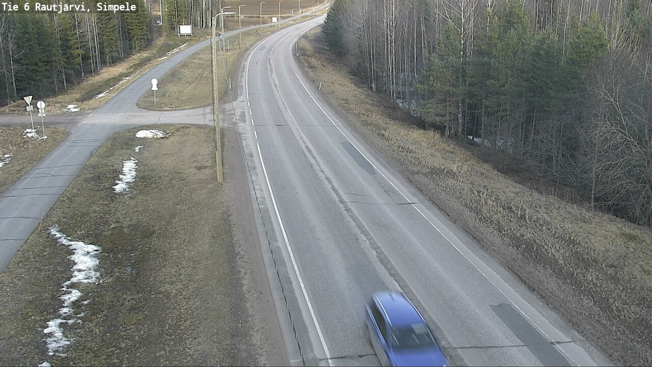 Weather Camera Image Road 6 Rautjärvi, Simpele, Rautjärvi, Etelä-Karjala