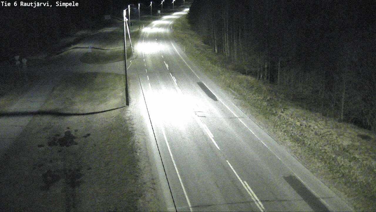 Weather Camera Image Road 6 Rautjärvi, Simpele, Rautjärvi, Etelä-Karjala