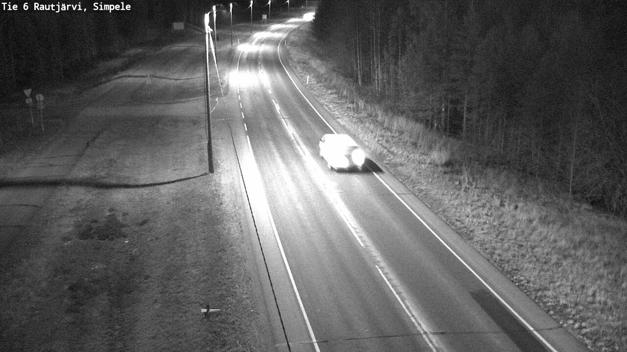 Weather Camera Image Road 6 Rautjärvi, Simpele, Rautjärvi, Etelä-Karjala