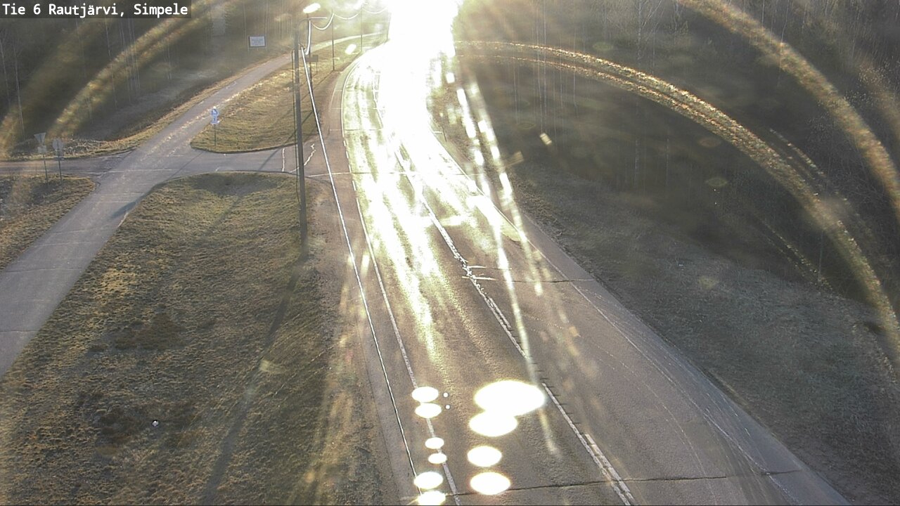 Weather Camera Image Road 6 Rautjärvi, Simpele, Rautjärvi, Etelä-Karjala