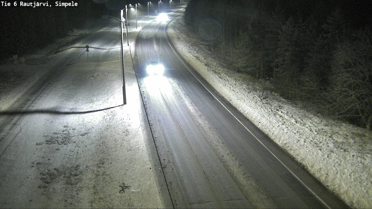 Weather Camera Image Road 6 Rautjärvi, Simpele, Rautjärvi, Etelä-Karjala