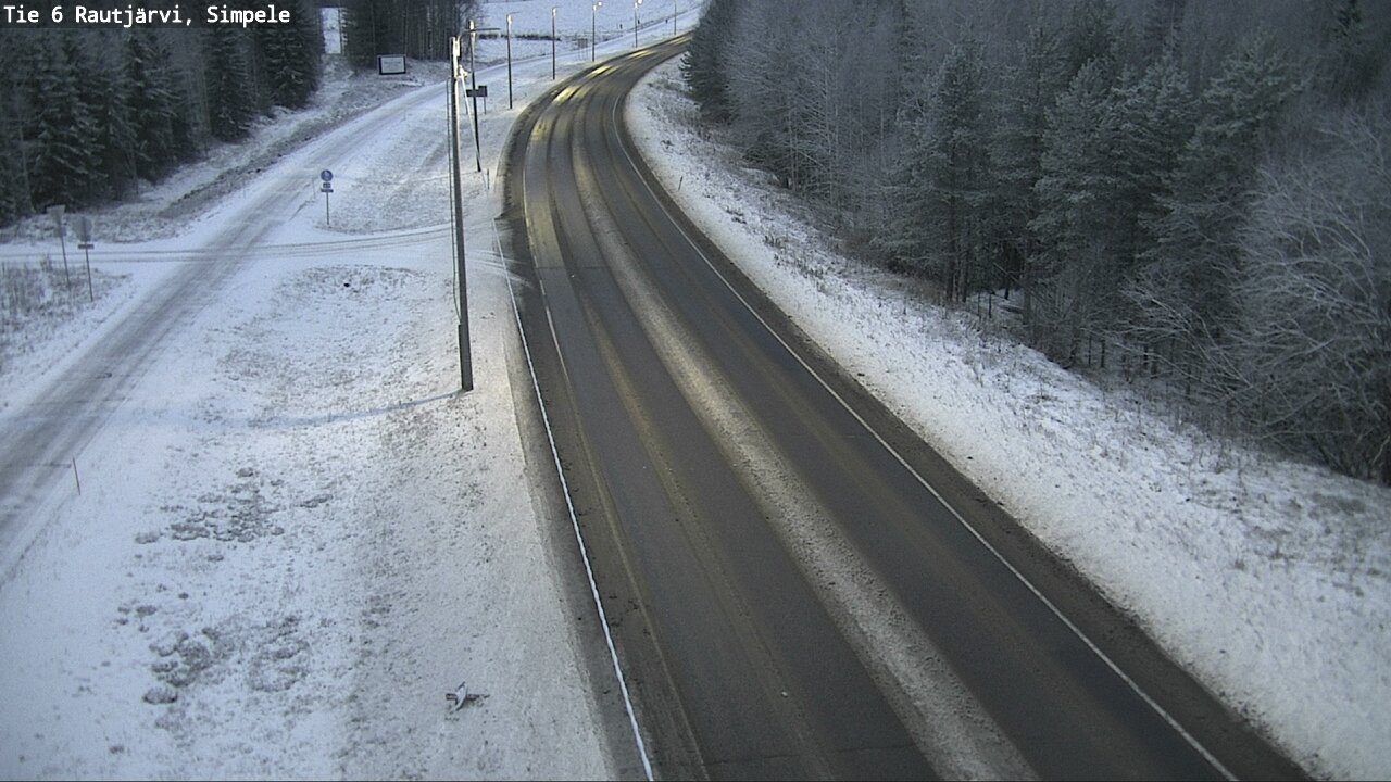 Weather Camera Image Road 6 Rautjärvi, Simpele, Rautjärvi, Etelä-Karjala