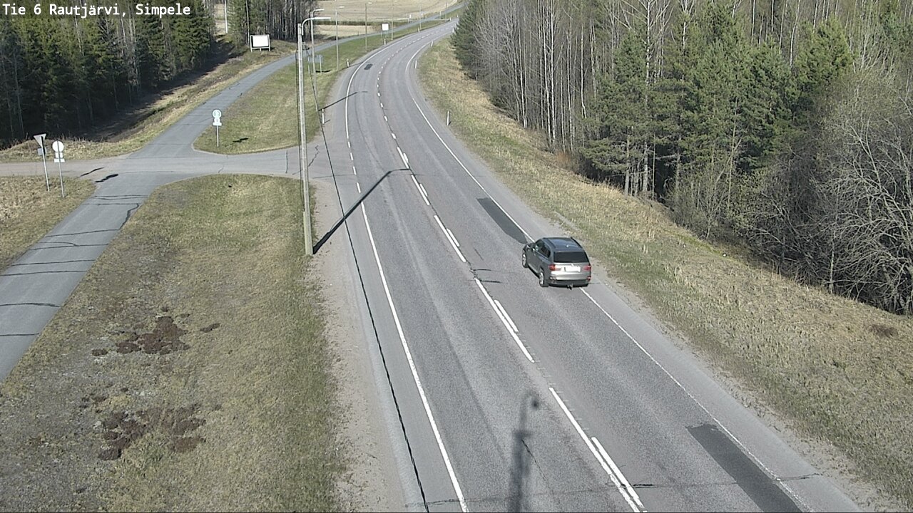 Weather Camera Image Road 6 Rautjärvi, Simpele, Rautjärvi, Etelä-Karjala