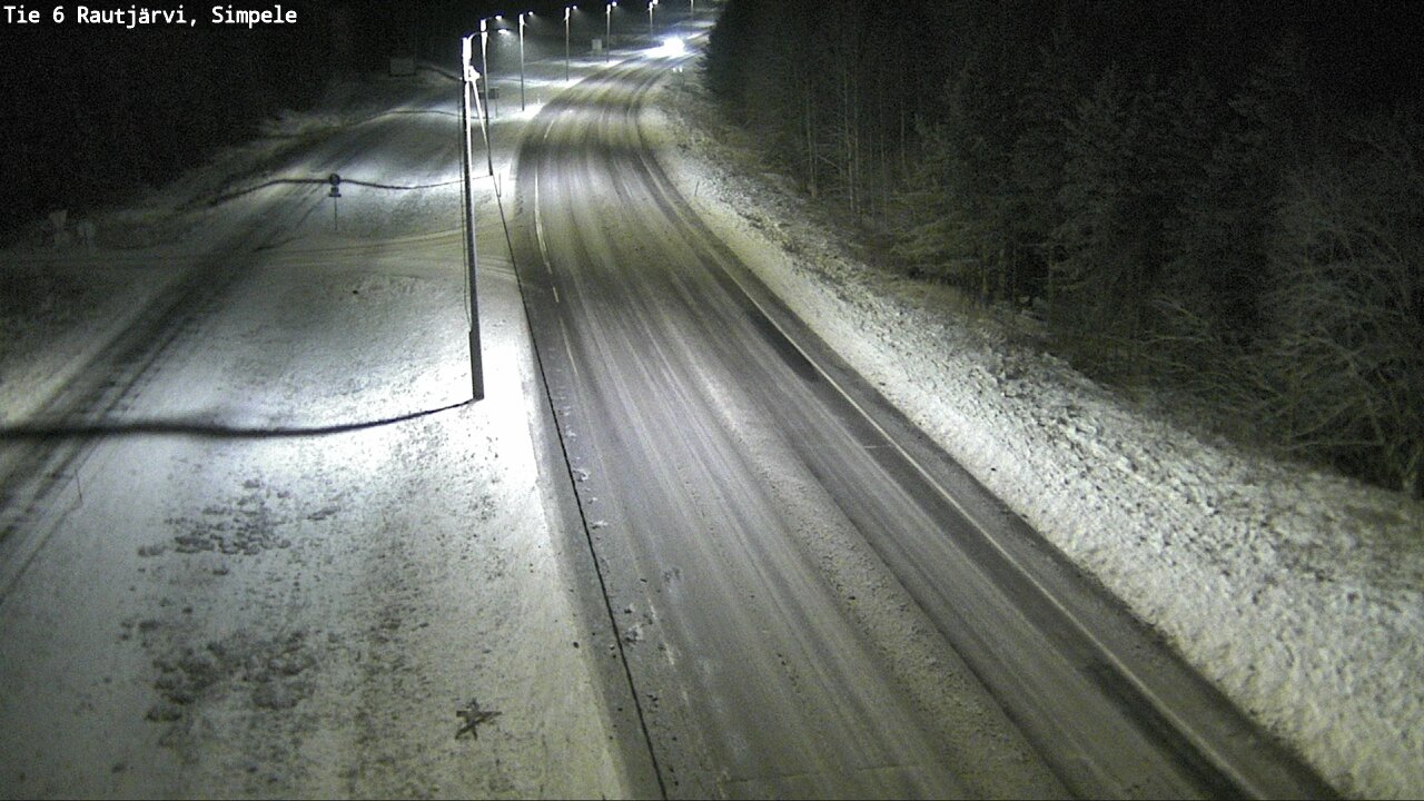 Weather Camera Image Road 6 Rautjärvi, Simpele, Rautjärvi, Etelä-Karjala