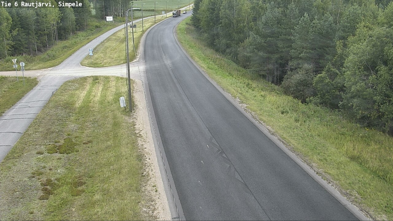 Weather Camera Image Road 6 Rautjärvi, Simpele, Rautjärvi, Etelä-Karjala
