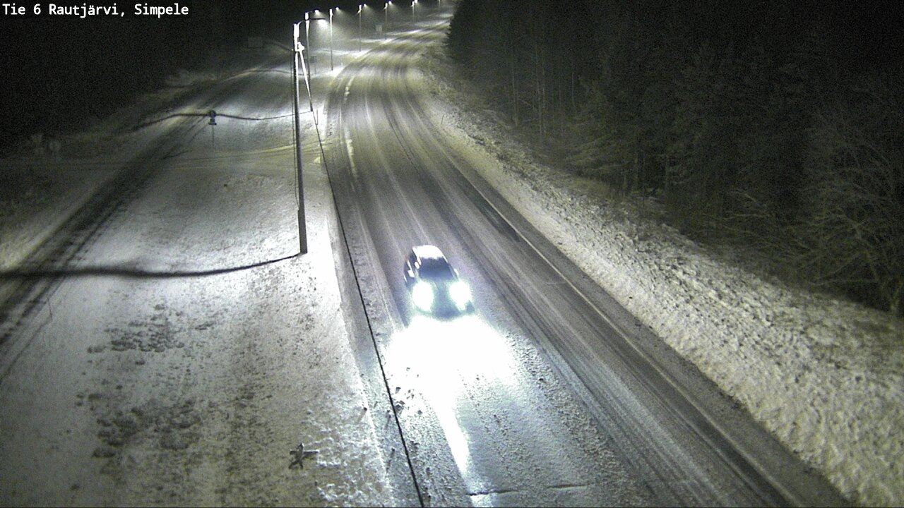 Weather Camera Image Road 6 Rautjärvi, Simpele, Rautjärvi, Etelä-Karjala