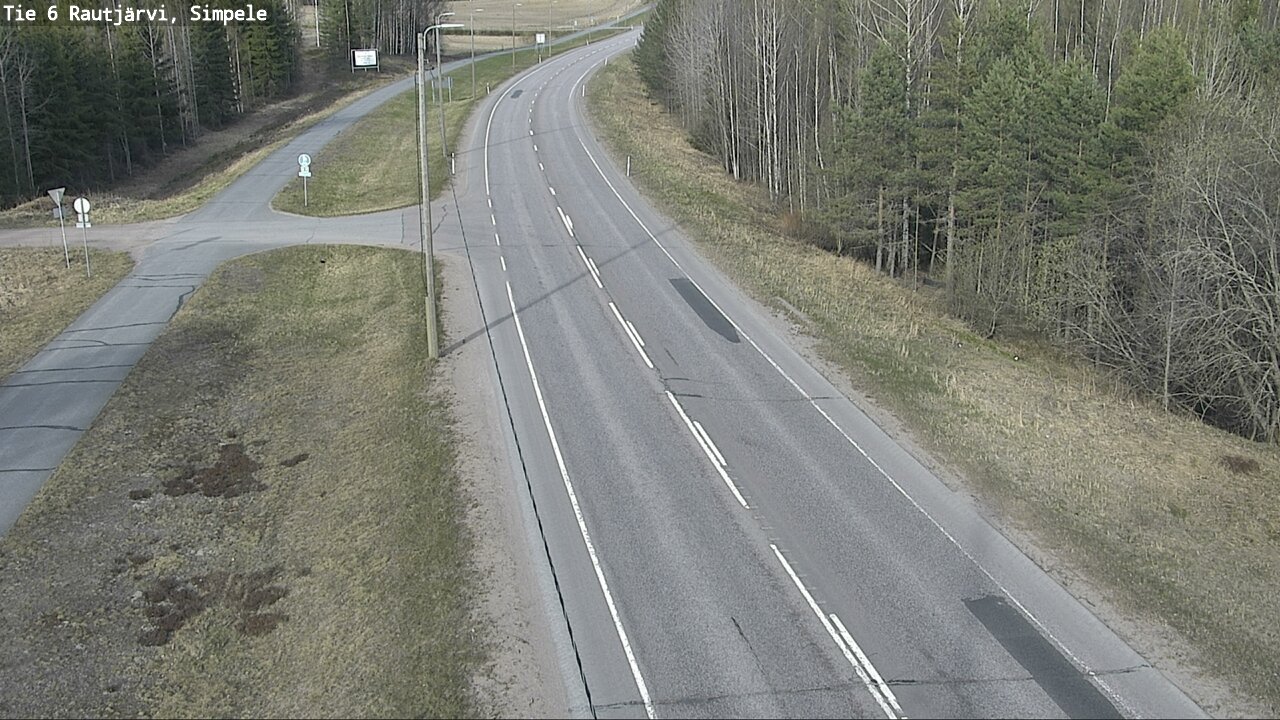 Weather Camera Image Road 6 Rautjärvi, Simpele, Rautjärvi, Etelä-Karjala