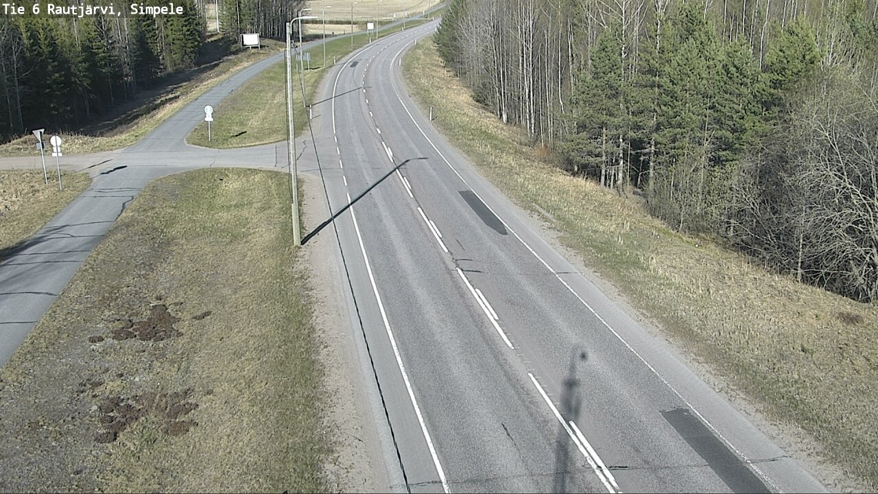 Weather Camera Image Road 6 Rautjärvi, Simpele, Rautjärvi, Etelä-Karjala