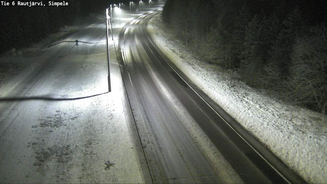 Weather Camera Image Road 6 Rautjärvi, Simpele, Rautjärvi, Etelä-Karjala