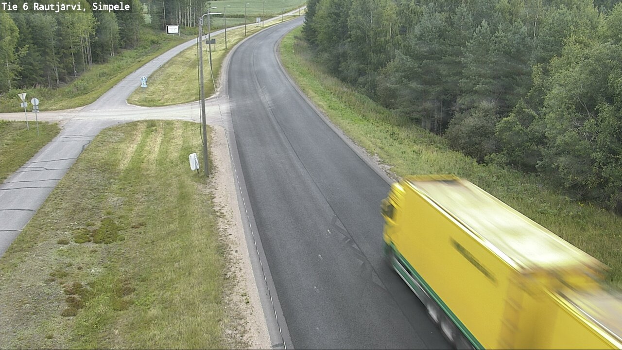 Weather Camera Image Road 6 Rautjärvi, Simpele, Rautjärvi, Etelä-Karjala