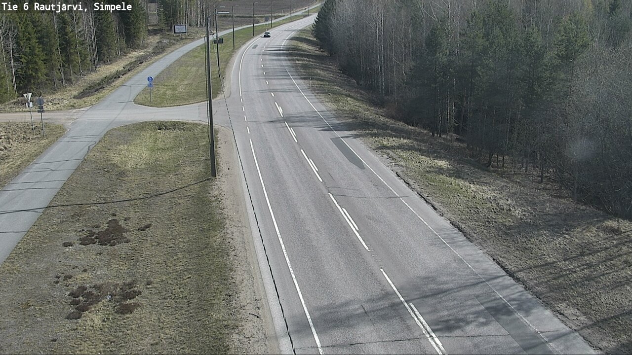 Weather Camera Image Road 6 Rautjärvi, Simpele, Rautjärvi, Etelä-Karjala