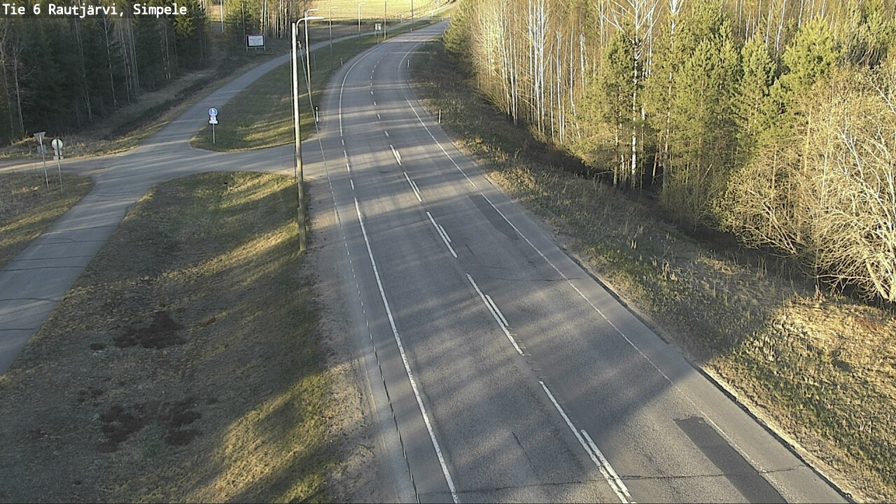 Weather Camera Image Road 6 Rautjärvi, Simpele, Rautjärvi, Etelä-Karjala